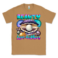 Toasted Coconut Beauty Lies Within Classic Tee - CowhideDigitalArt