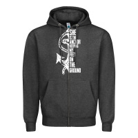 Charcoal Heather she is the anchor keeping my feet on the ground Zipper Hoodie - Bettercallsaul