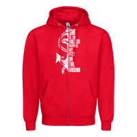 Red she is the anchor keeping my feet on the ground Zipper Hoodie - Bettercallsaul