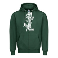 Sports Green she is the anchor keeping my feet on the ground Zipper Hoodie - Bettercallsaul