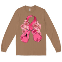 Toasted Coconut breast cancer with boxing gloves Long Sleeve Tee - MaliasSmallBusiness