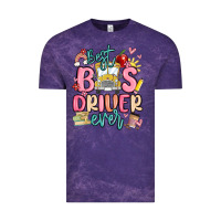 Cloud Purple best bus driver ever Vintage Tee - MaliasSmallBusiness