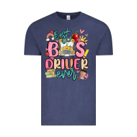 Vintage Denim best bus driver ever Vintage Tee - MaliasSmallBusiness