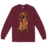 Burgundy labrador Long Sleeve Tee - JahusDesignShop