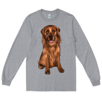Heather Grey labrador Long Sleeve Tee - JahusDesignShop