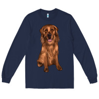 Navy labrador Long Sleeve Tee - JahusDesignShop
