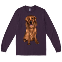 Plum labrador Long Sleeve Tee - JahusDesignShop