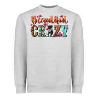 Heather Grey beautiful crazy Heavyweight Sweatshirt - NancyCooperArtShop
