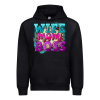 Black wife mom boss Urban Hoodie - FaDigitalArtStudio