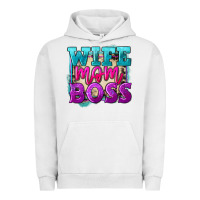 Pigment Lunar Rock wife mom boss Urban Hoodie - FaDigitalArtStudio