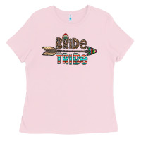 Bubblegum Pink bride tribe Ladies Tee - CowhideDigitalArt