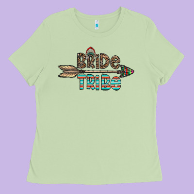 Bride Tribe Ladies Tee Designed By Cowhidedigitalart
