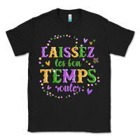 Black laissez les bon temps rouler Classic Tee - MaliasSmallBusiness