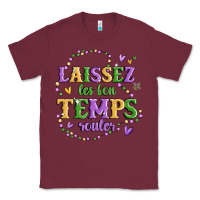 Burgundy laissez les bon temps rouler Classic Tee - MaliasSmallBusiness