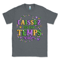 Charcoal Heather laissez les bon temps rouler Classic Tee - MaliasSmallBusiness