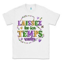 White laissez les bon temps rouler Classic Tee - MaliasSmallBusiness