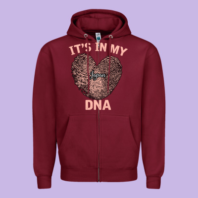 It S I My Japan Dna Zipper Hoodie Designed By Bettercallsaul
