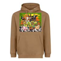 Toasted Coconut farm life with animals Heavyweight Hoodie - TumblerDesignByShophia