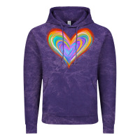 Cloud Purple Watercolor Pride Heart Vintage Hoodie - Jasminsmagicworld