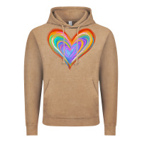 Vintage Coffee Watercolor Pride Heart Vintage Hoodie - Jasminsmagicworld