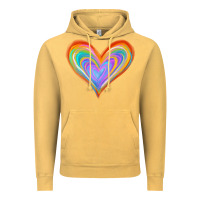 Vintage Mustard Watercolor Pride Heart Vintage Hoodie - Jasminsmagicworld
