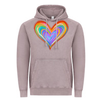 Vintage Zinc Watercolor Pride Heart Vintage Hoodie - Jasminsmagicworld