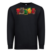 Black peace juneteenth Premium Sweatshirt - CowGirlArtShop