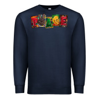 Navy peace juneteenth Premium Sweatshirt - CowGirlArtShop
