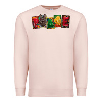 Pale Pink peace juneteenth Premium Sweatshirt - CowGirlArtShop