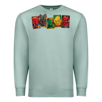 Seafoam peace juneteenth Premium Sweatshirt - CowGirlArtShop