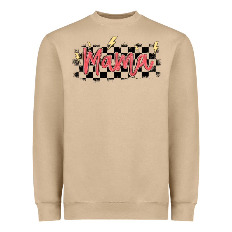 Checkered Mama Heavyweight Sweatshirt by MaliasSmallBusiness | Teevron