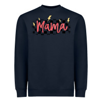 Navy checkered mama Heavyweight Sweatshirt - MaliasSmallBusiness