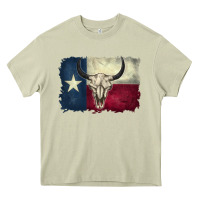 Mossy distressed tesas flag Heavy Core Tee - BarkalooDesign