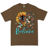 Cacao believe leopard cross sunflower butterfly Premium Tee - JahusDesignShop