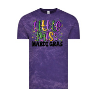 Cloud Purple little miss mardi gras Vintage Tee - MaliasSmallBusiness