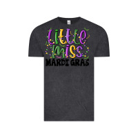 Vintage Black little miss mardi gras Vintage Tee - MaliasSmallBusiness