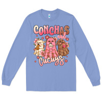 Colony Blue conchas and cucuys mexican desert ghosts Long Sleeve Tee - MaliasSmallBusiness