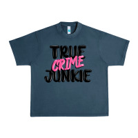 Midnight Navy true crime junkie Urban Heavy Tee - MaliasSmallBusiness