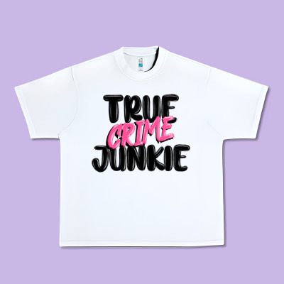 True Crime Junkie Urban Heavy Tee Designed By Maliassmallbusiness