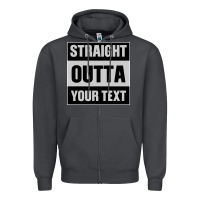 Smoke Straight Outta Your Text Zipper Hoodie - Bettercallsaul