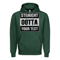 Sports Green Straight Outta Your Text Zipper Hoodie - Bettercallsaul