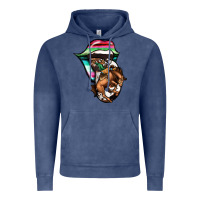 Vintage Denim Serape Cowboy Tongue Vintage Hoodie - Jasminsmagicworld