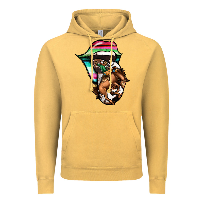 Serape Cowboy Tongue Vintage Hoodie by Jasminsmagicworld | Teevron