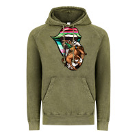 Vintage Olive Serape Cowboy Tongue Vintage Hoodie - Jasminsmagicworld