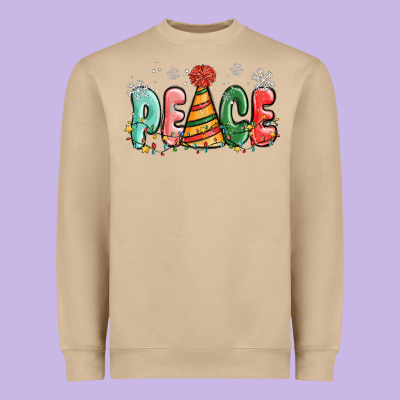 Peace Heavyweight Sweatshirt Designed By Maliassmallbusiness