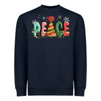 Navy peace Heavyweight Sweatshirt - MaliasSmallBusiness