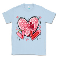 Dusty Blue valentines hearts Classic Tee - MaliasSmallBusiness