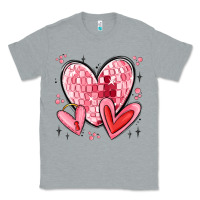 Heather Grey valentines hearts Classic Tee - MaliasSmallBusiness