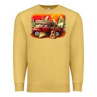 Antique Gold mexican cinco de mayo truck Premium Sweatshirt - CowGirlArtShop