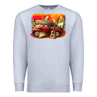 Heather Grey mexican cinco de mayo truck Premium Sweatshirt - CowGirlArtShop